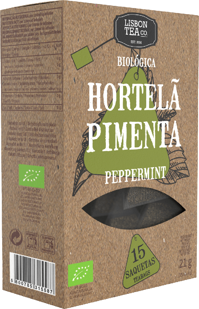 Hortelã-Pimenta Bio Saquetas Lisbon Tea Co.