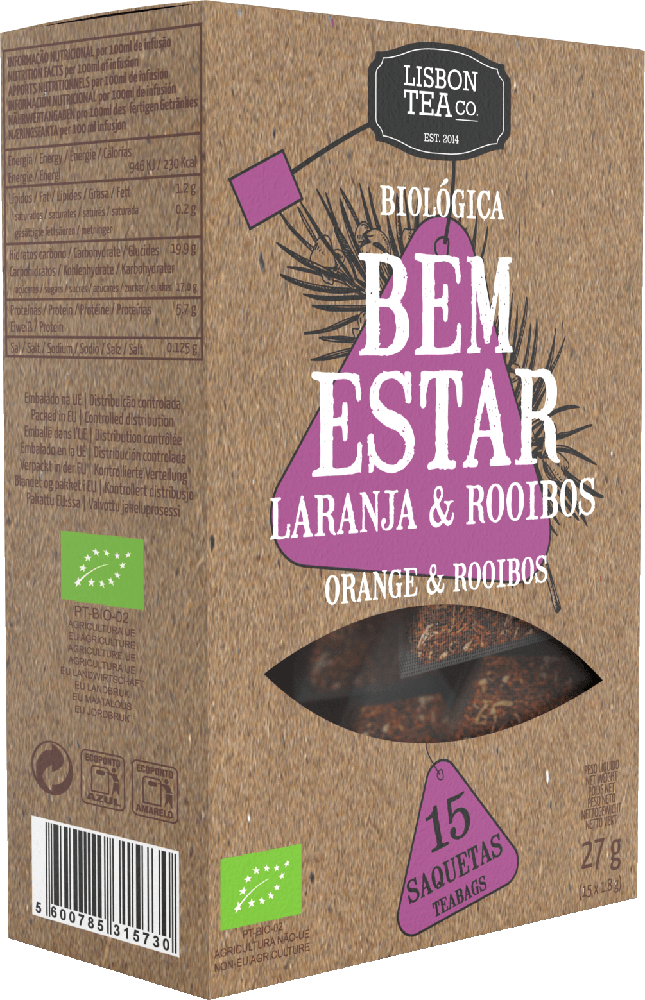 Infusão Bem-Estar Laranja e Rooibos Saquetas Bio