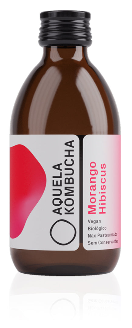 Kombucha Morango Hibiscus