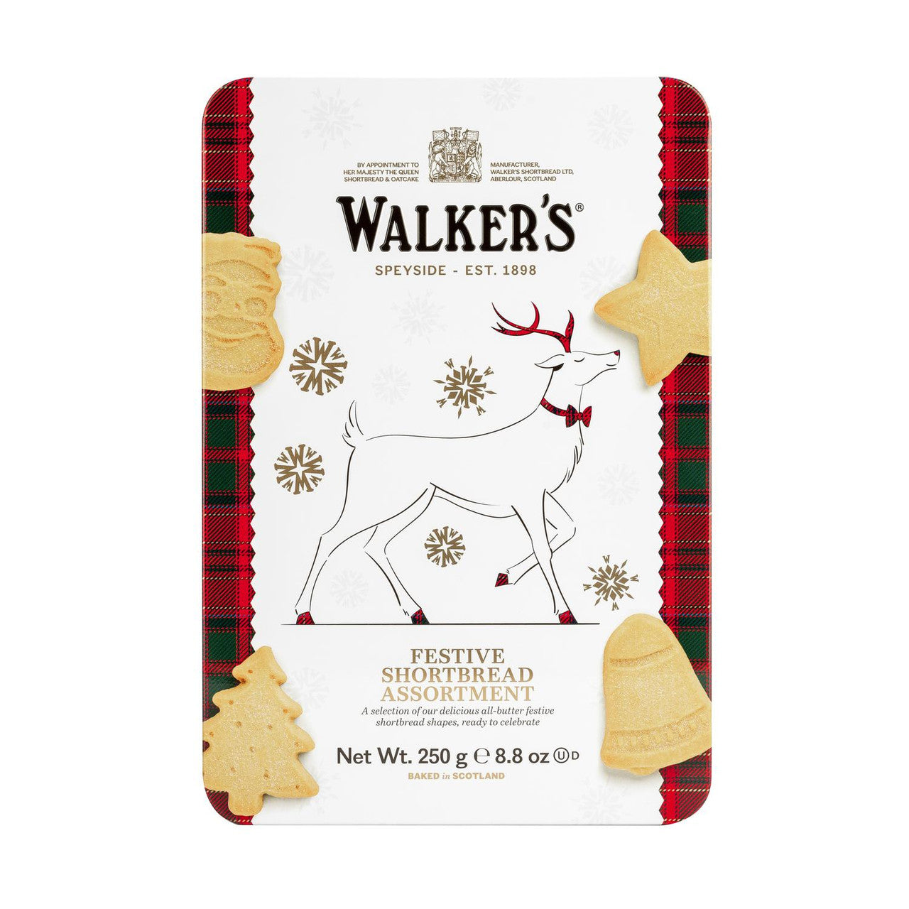 Shortbread Lata Festiva Rena Walker's 250g