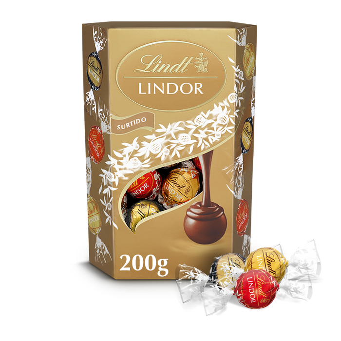 Bombons de Chocolate Cornet Sortido Lindor Lindt