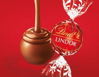 Bombons de Chocolate de Leite Lindor Lindt Trio 37g