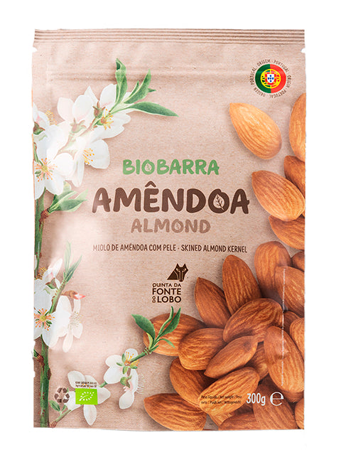 Miolo de Amêndoa com Pele Bio Biobarra 300g