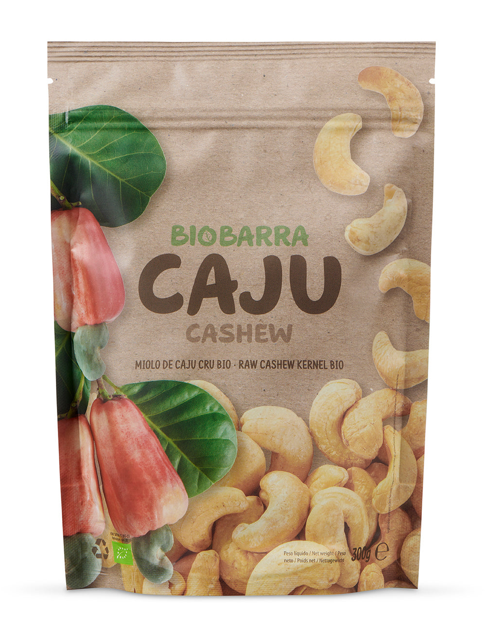 Miolo de Caju Cru Bio Biobarra 300g