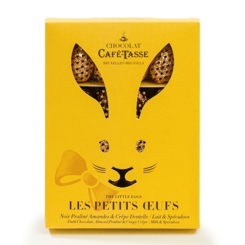 Ovinhos de Chocolate Negro com Praliné e de Leite com Spéculoos Café-Tasse