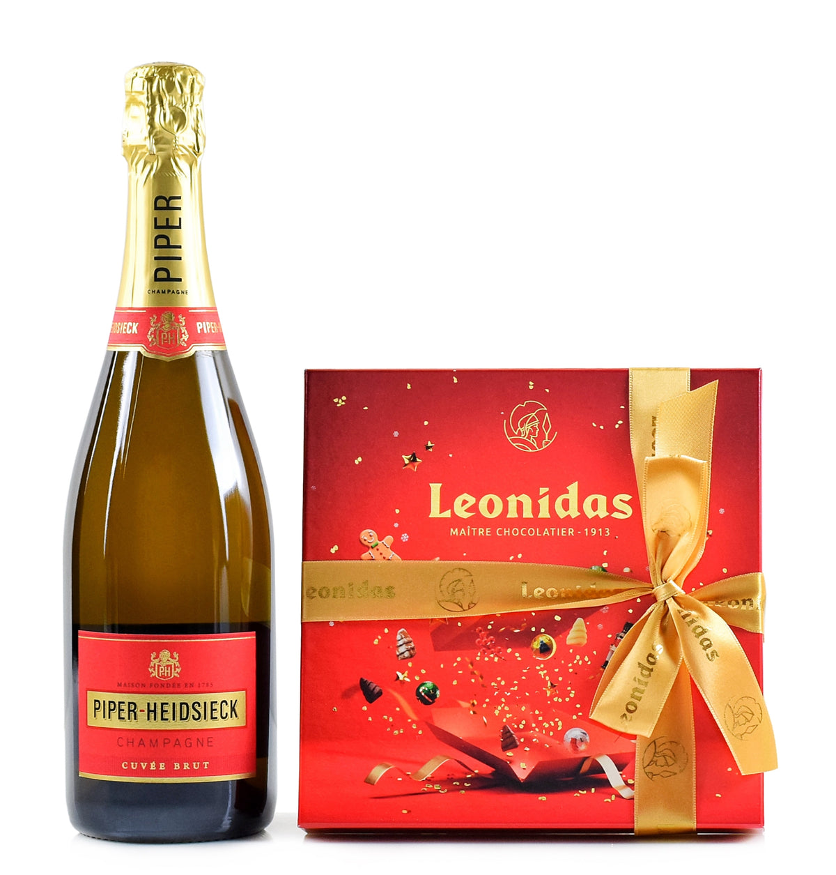 Pack Champanhe Piper-Heidsieck e Bombons Leonidas