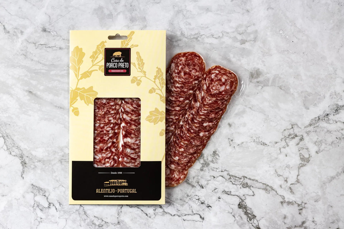 Salsichão de Porco Preto Bolota Fatiado