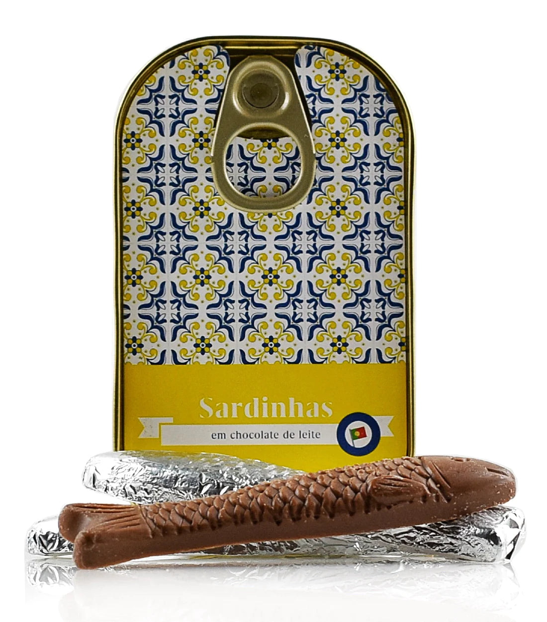 Sardinhas de Chocolate de Leite - Azulejos Avianense