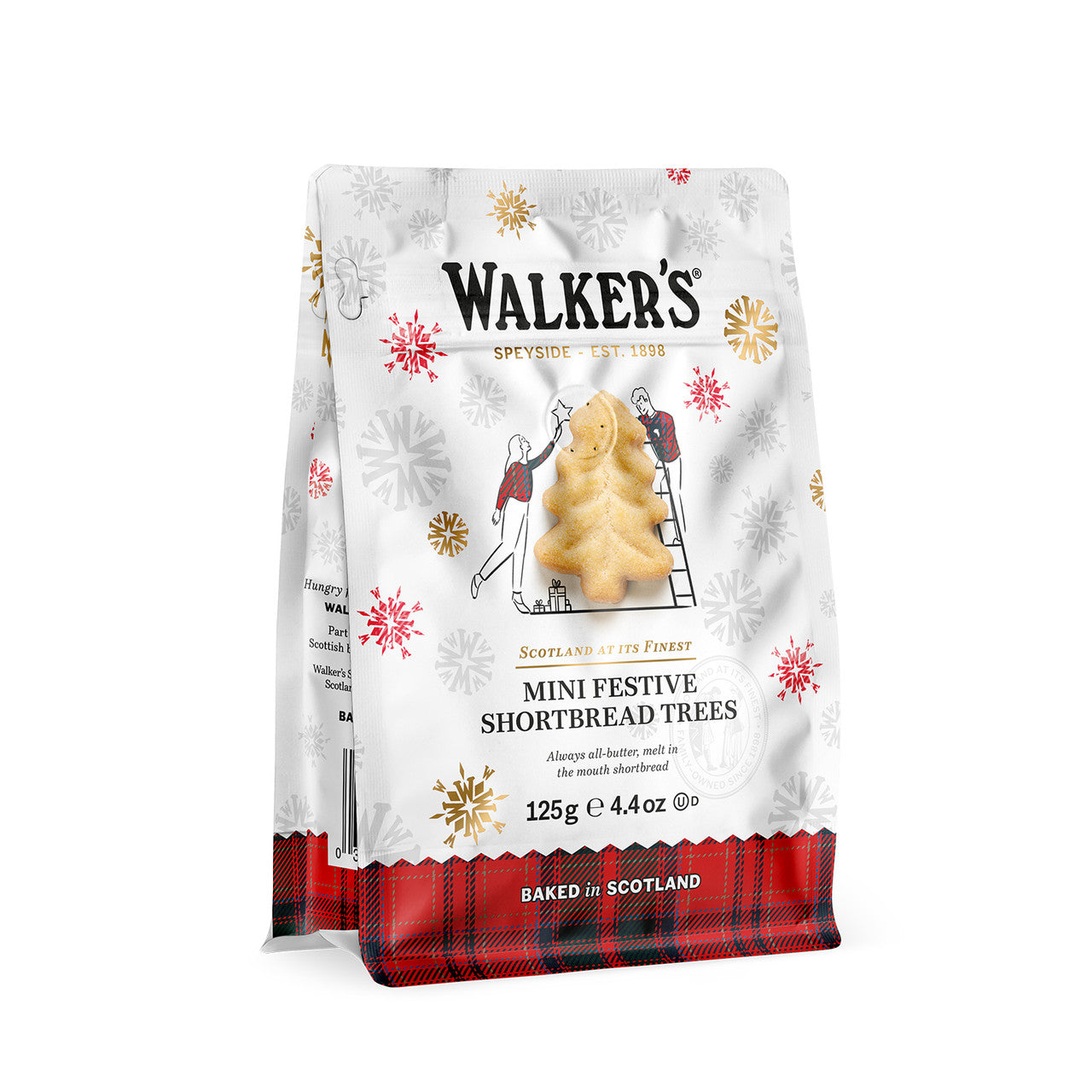 Shortbread Formas Árvore de Natal Walker's 125g