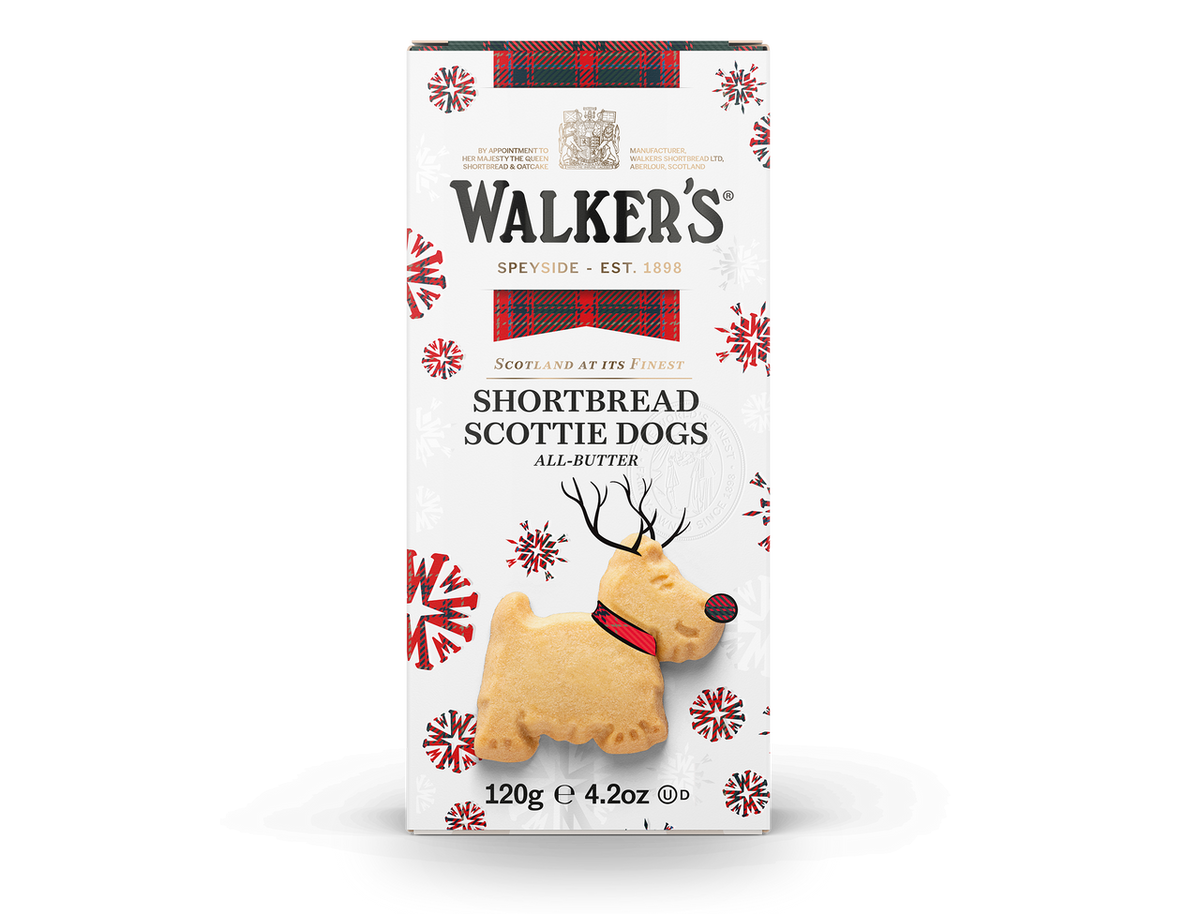 Shortbread Formas Terrier Escocês Rena Walker&#39;s 120g