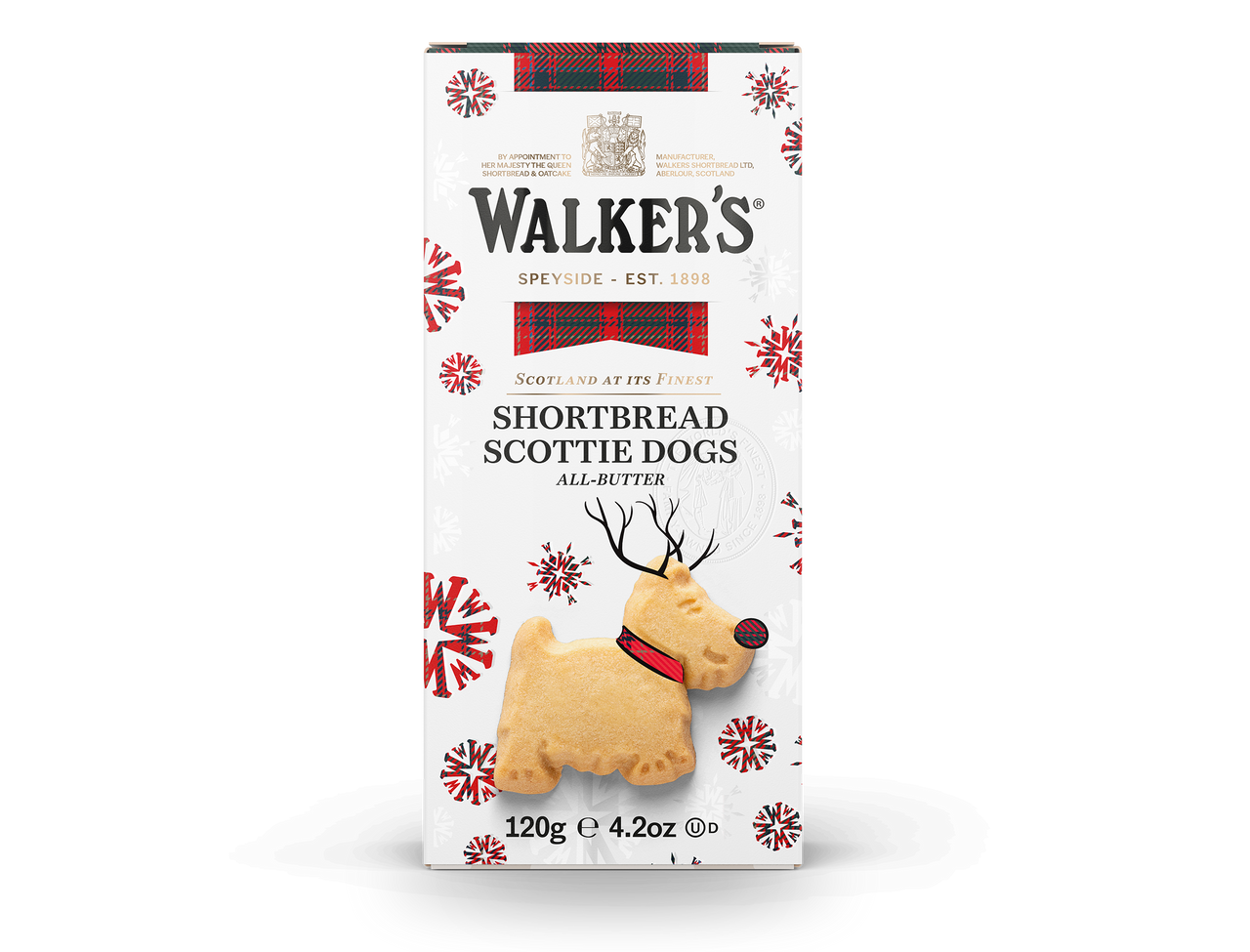Shortbread Formas Terrier Escocês Rena Walker's 120g