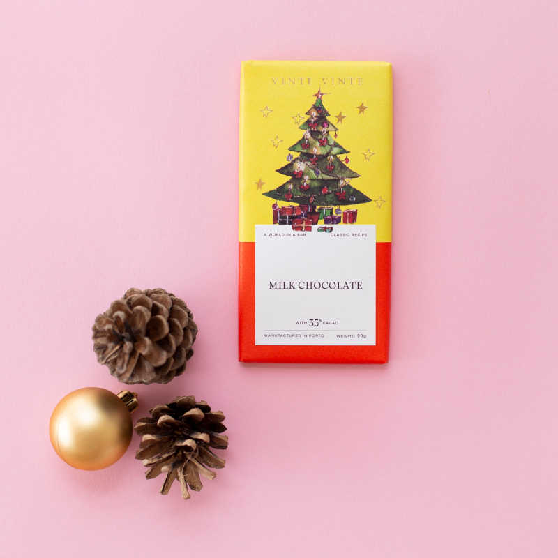 Tablete de Chocolate de Leite 35% Christmas Tree Vinte Vinte