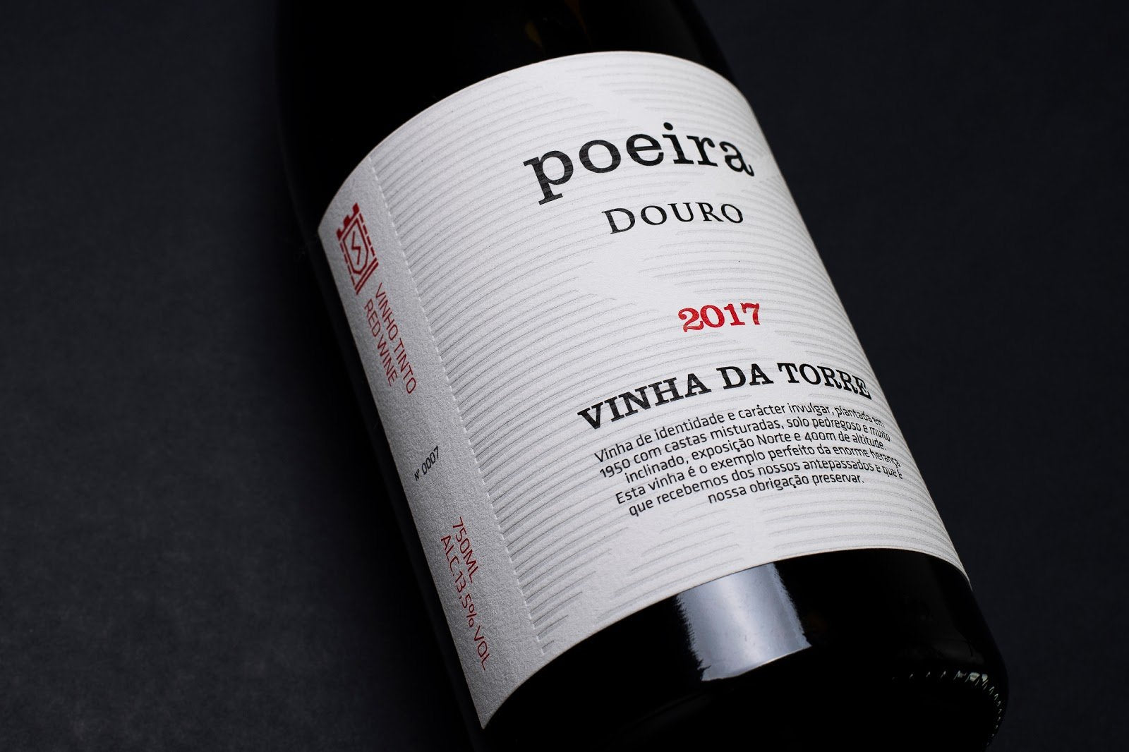 VINHO TINTO VINHA DA TORRE . QUINTA DO POEIRA . DOC DOURO