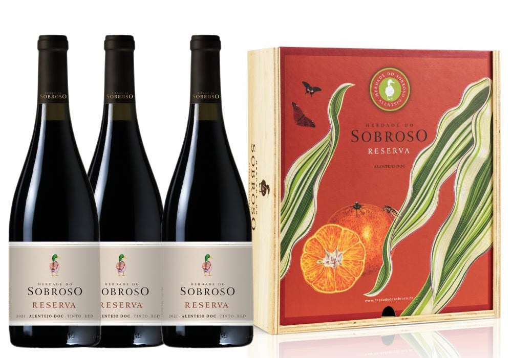 Conjunto 3 Vinho Tinto Reserva Herdade do Sobroso