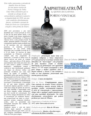 Vinho do Porto Vintage Amphitheatrum by Quinta da Gaivosa