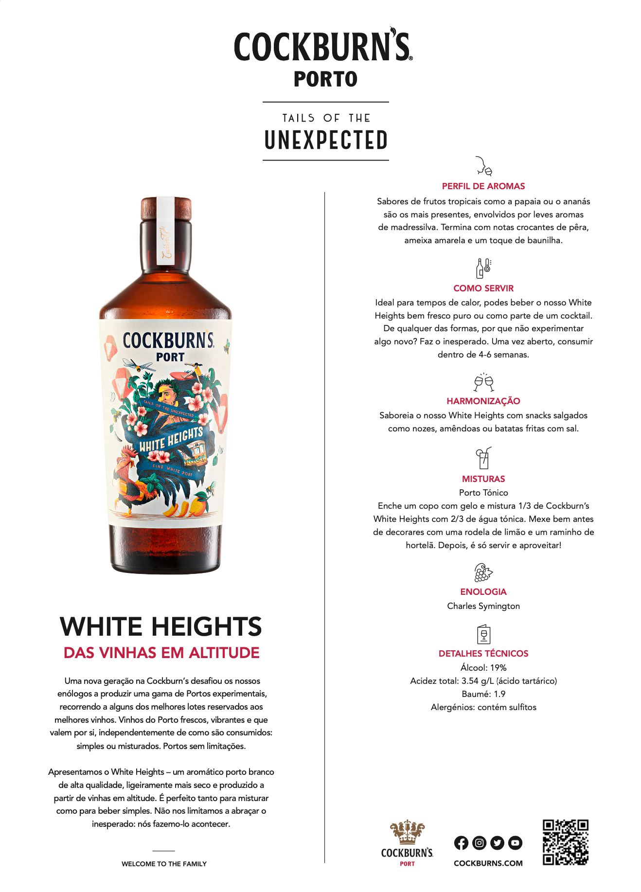 Vinho do Porto White Heights Cockburn´s