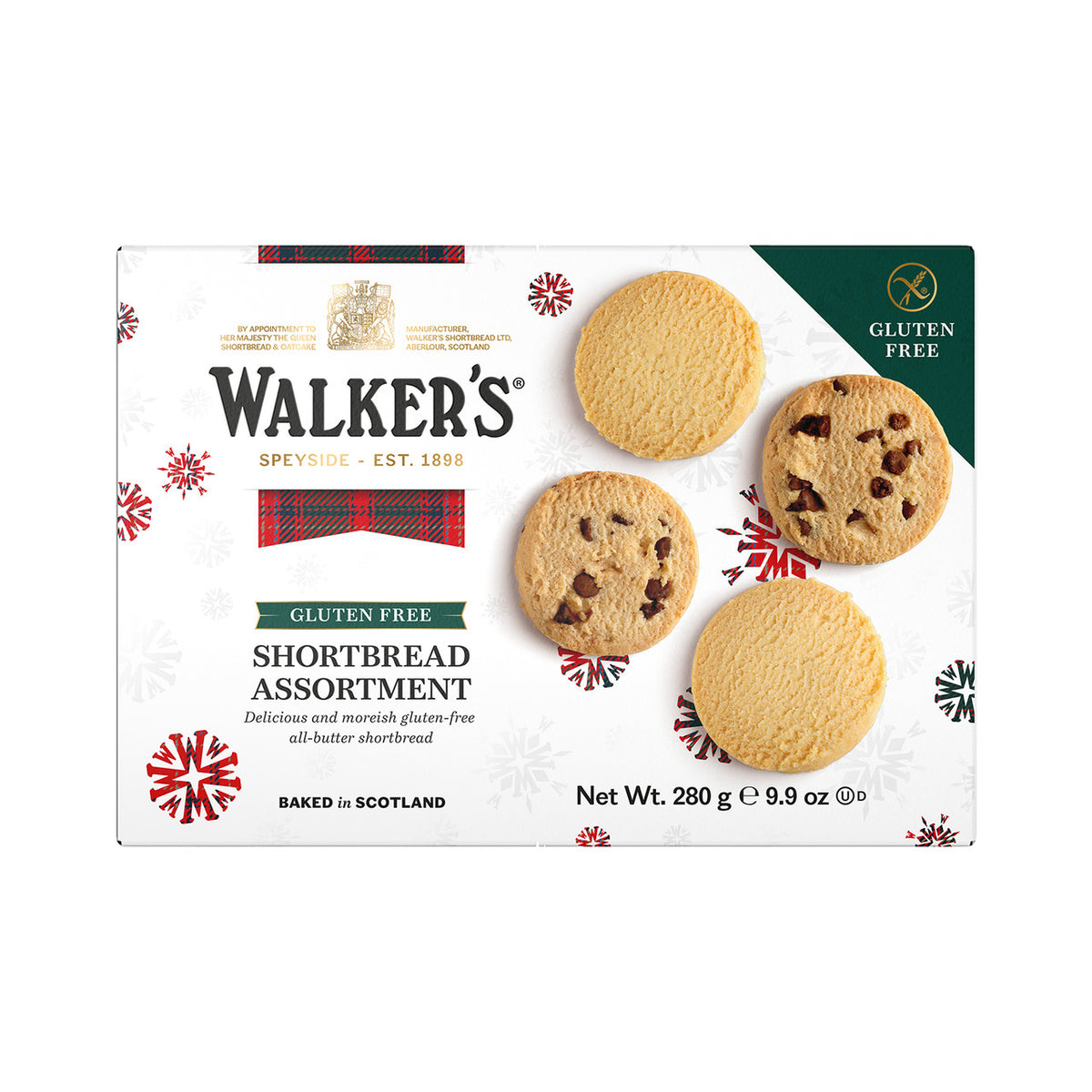 Sortido Shortbread Festivo Sem Glúten Walker&#39;s 280g