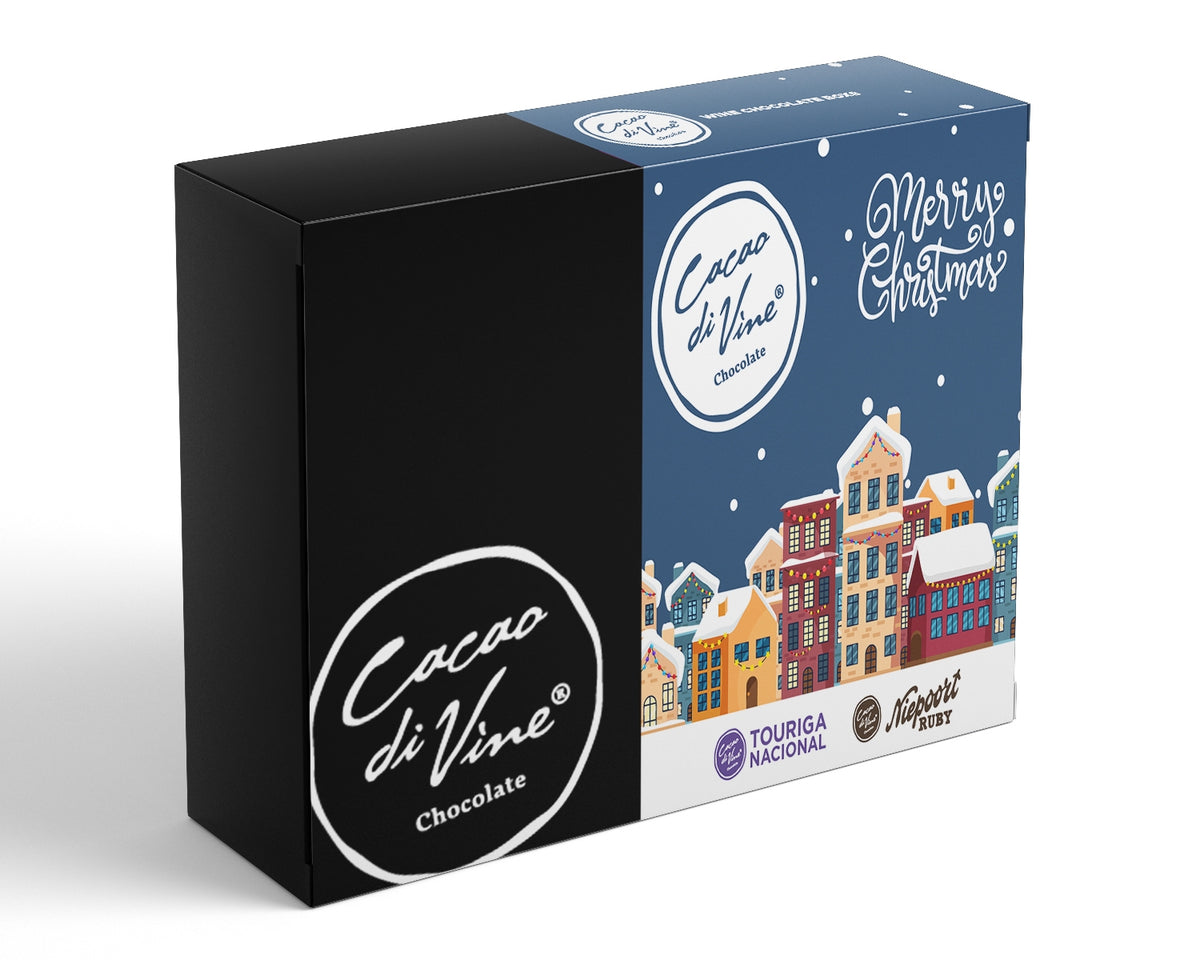 Wine Box - 8 Bombons de Chocolate Touriga Nacional e Niepoort Ruby Cacao di Vine
