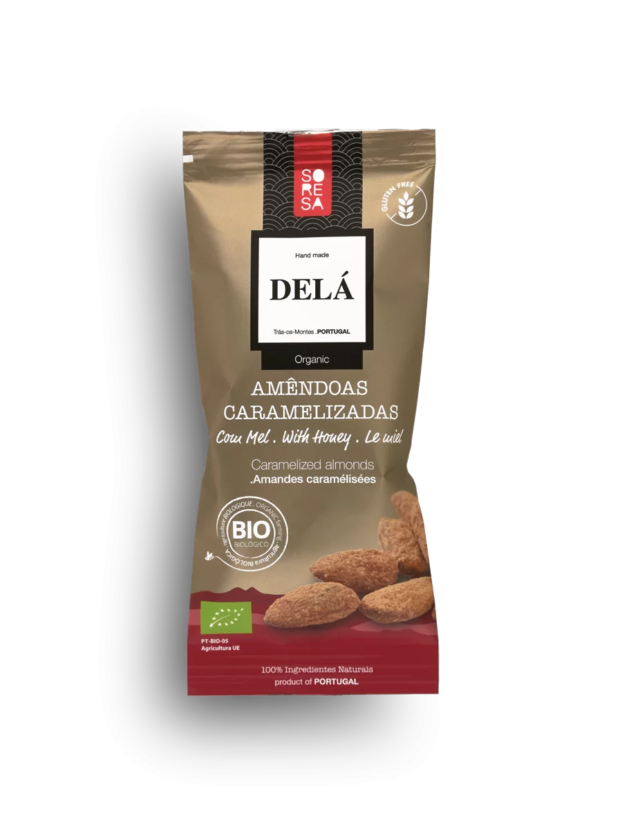 Amêndoas Caramelizadas com Mel Delá 50g