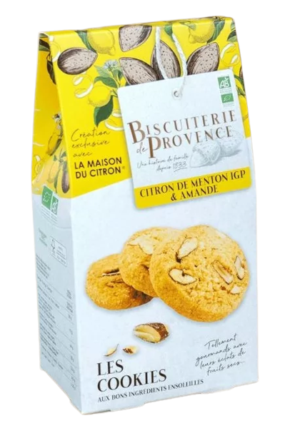 Bolachas de Limão "Menton IGP" e Amêndoas Bio Biscuiterie de Provence