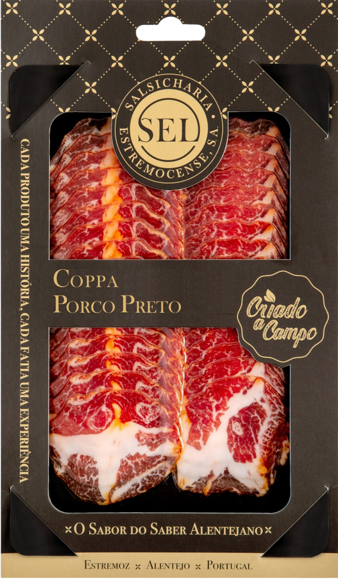 Paio do Cachaço de Porco Preto de Campo (coppa) Fatiado SEL