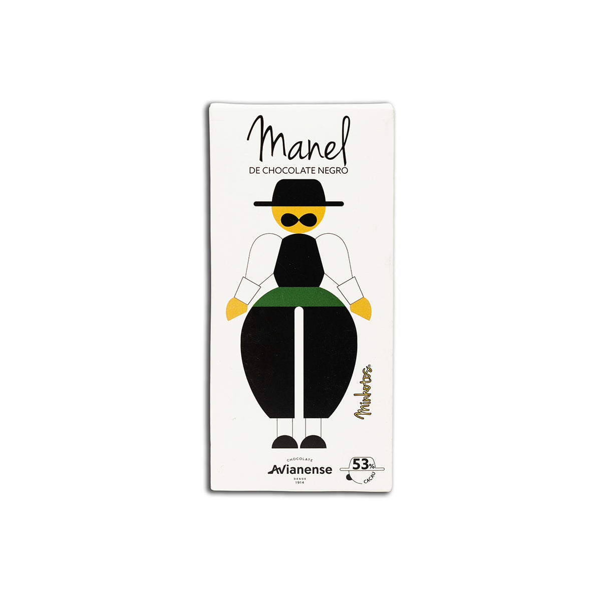 Tablete de Chocolate Negro Minhotos Manel Avianense