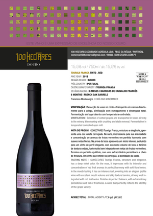 Conjunto 3 Vinhos TRILOGIA DURIENSE 100HECTARES
