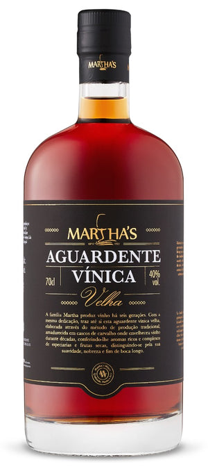 Aguardente Vínica Velha Martha´s