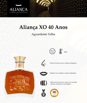 Aguardente Aliança XO 40 Anos