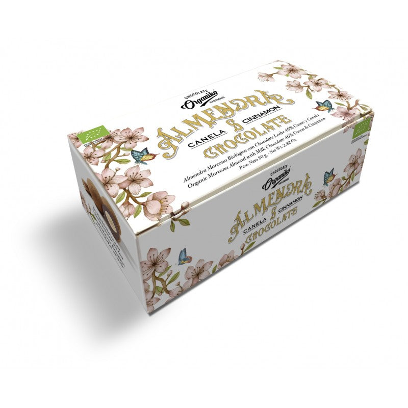 Amêndoas com Chocolate de Leite e Canela Bio