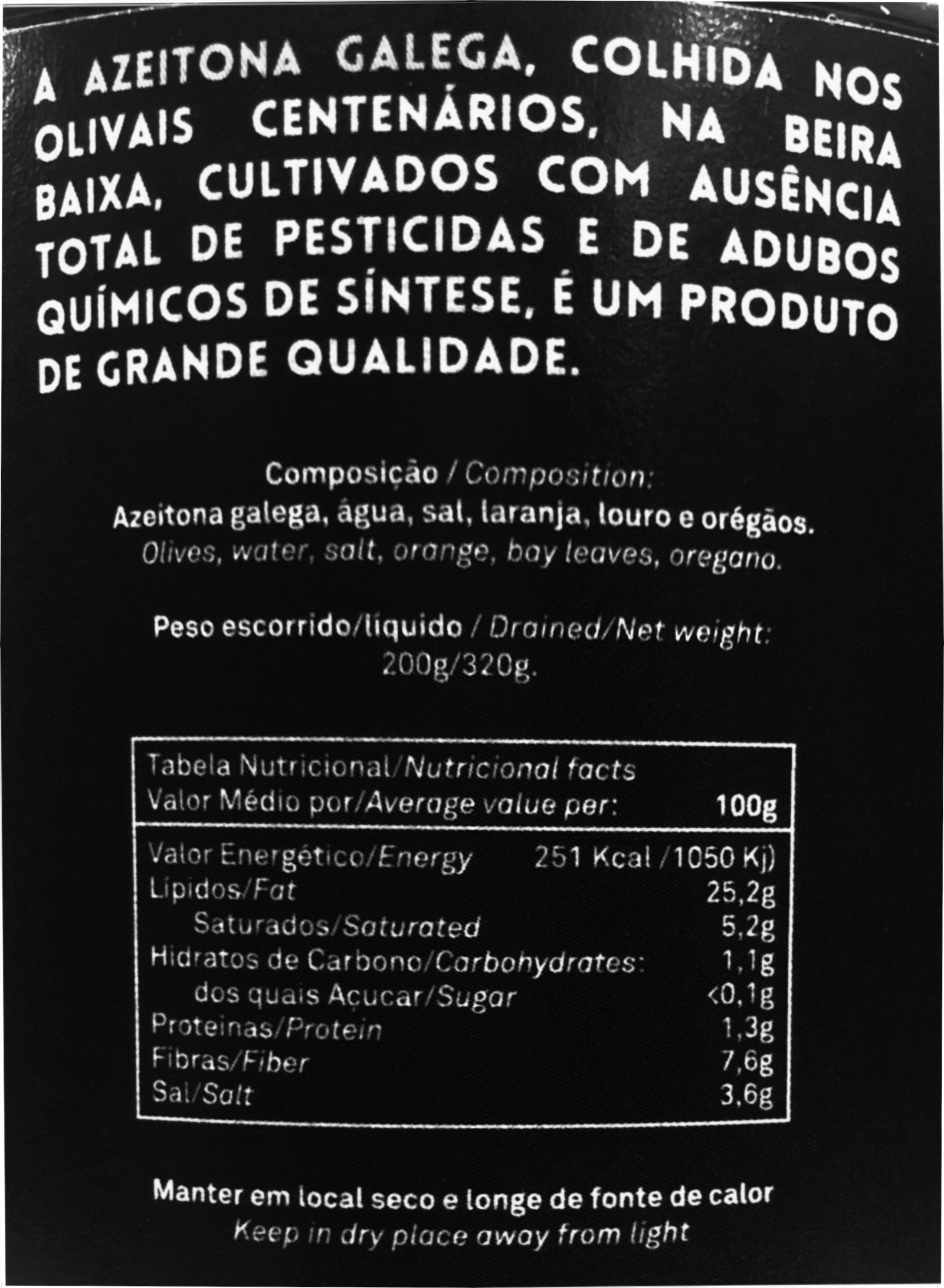 Azeitona Biológica Galega Tapada da Tojeira