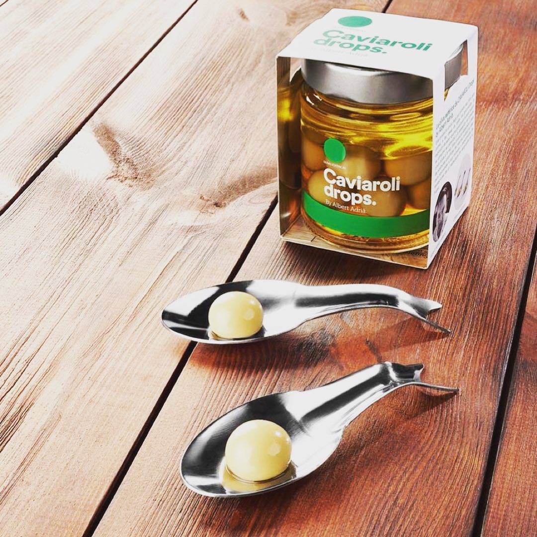 Caviaroli Drops by Albert Adrià (Azeitonas Explosivas)
