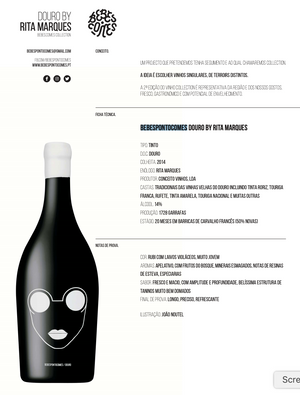 Vinho Tinto Bebespontocomes Douro by Rita Marques 2014