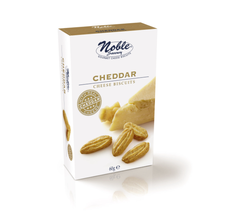 Biscoitos de Queijo Cheddar Noble