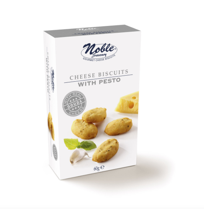 Biscoitos de Queijo com Pesto Noble