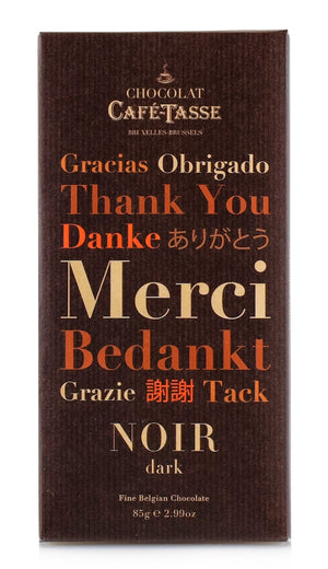 Tablete de Chocolate Negro 60% Obrigado Café-Tasse