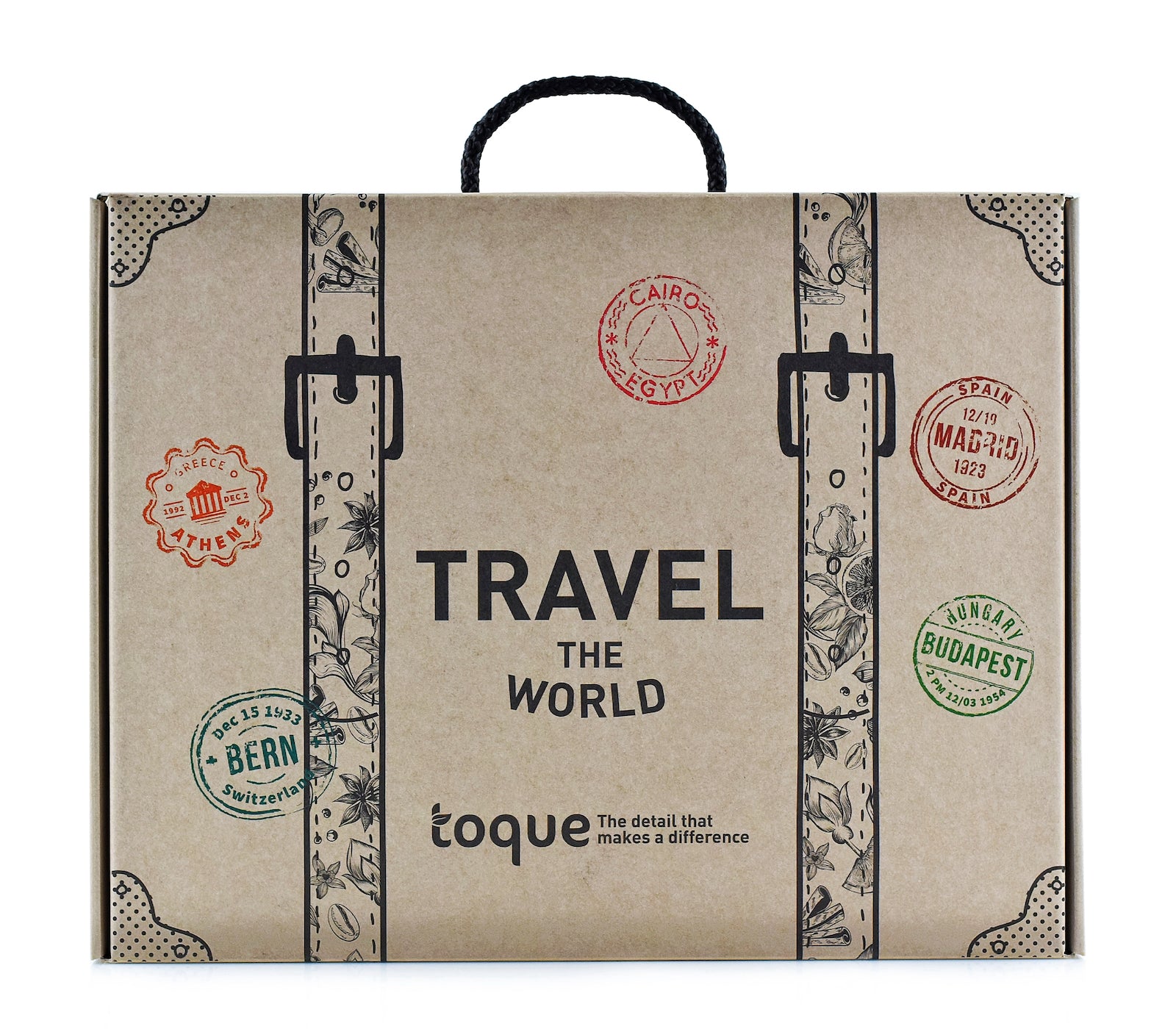 Caixa de Especiarias Premium Toque - Sabores do Mundo