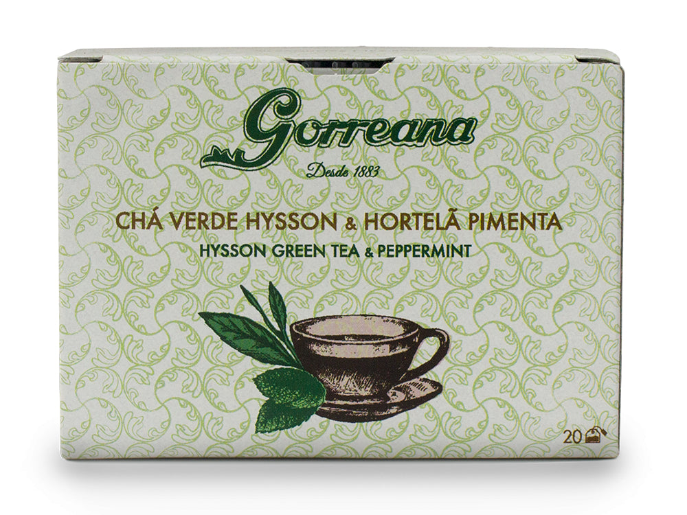 Chá Verde Hysson & Hortelã Pimenta Saquetas Gorreana