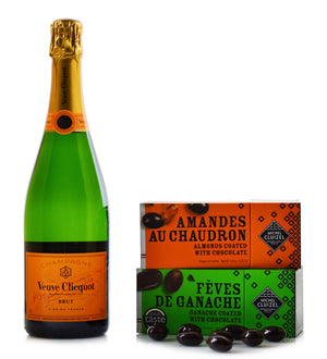 Champanhe Veuve Clicquot e Chocolates Michel Cluizel