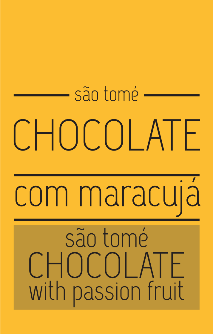 Creme de Chocolate Negro São Tomé com Maracujá meia.dúzia