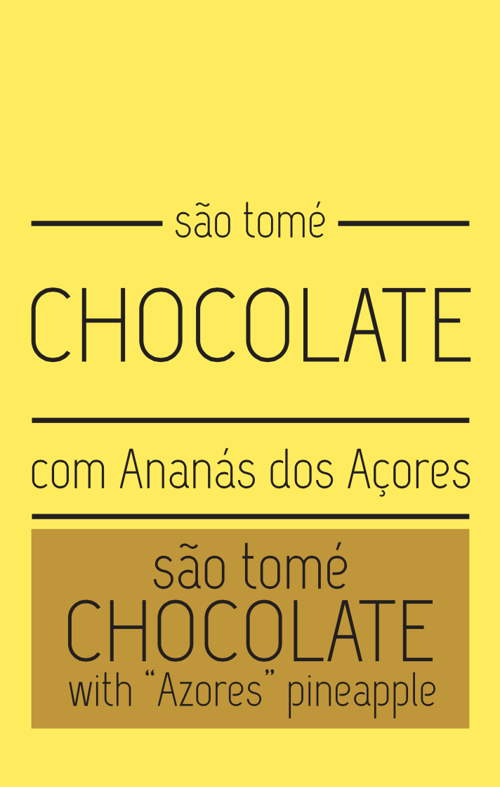 Creme de Chocolate Negro São Tomé com Ananás dos Açores meia.dúzia