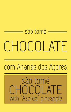 Creme de Chocolate Negro São Tomé com Ananás dos Açores meia.dúzia
