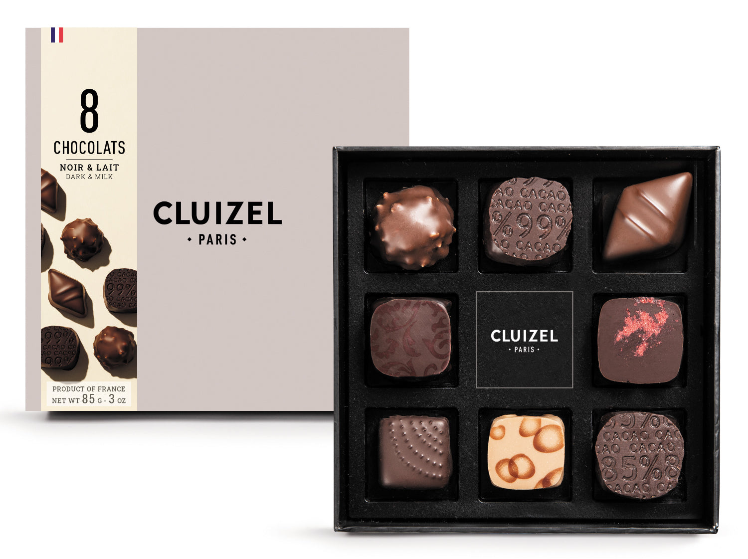 Coffret de Bombons Chocolate de Leite e Negro Nº8