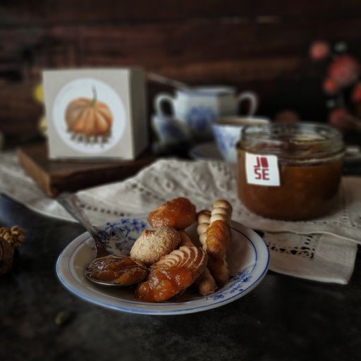 Compota de Abóbora com Noz . José Gourmet