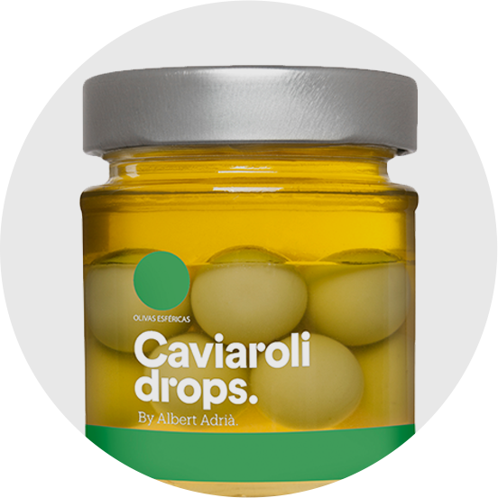 Caviaroli Drops by Albert Adrià (Azeitonas Explosivas)
