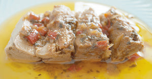 Filete de Atum em Azeite com Molho Cru Santa Catarina