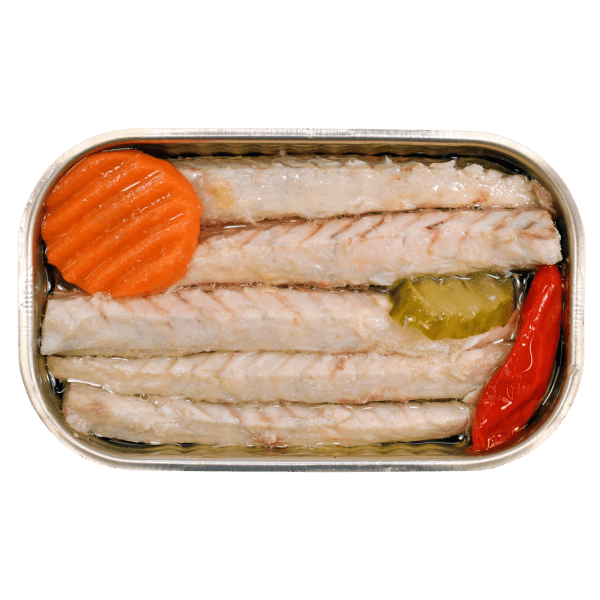Filetes de Cavala em Azeite Picante com Pickles La Gondola