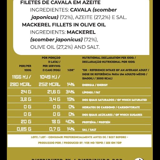 Filetes de Cavala em Azeite Ati Manel