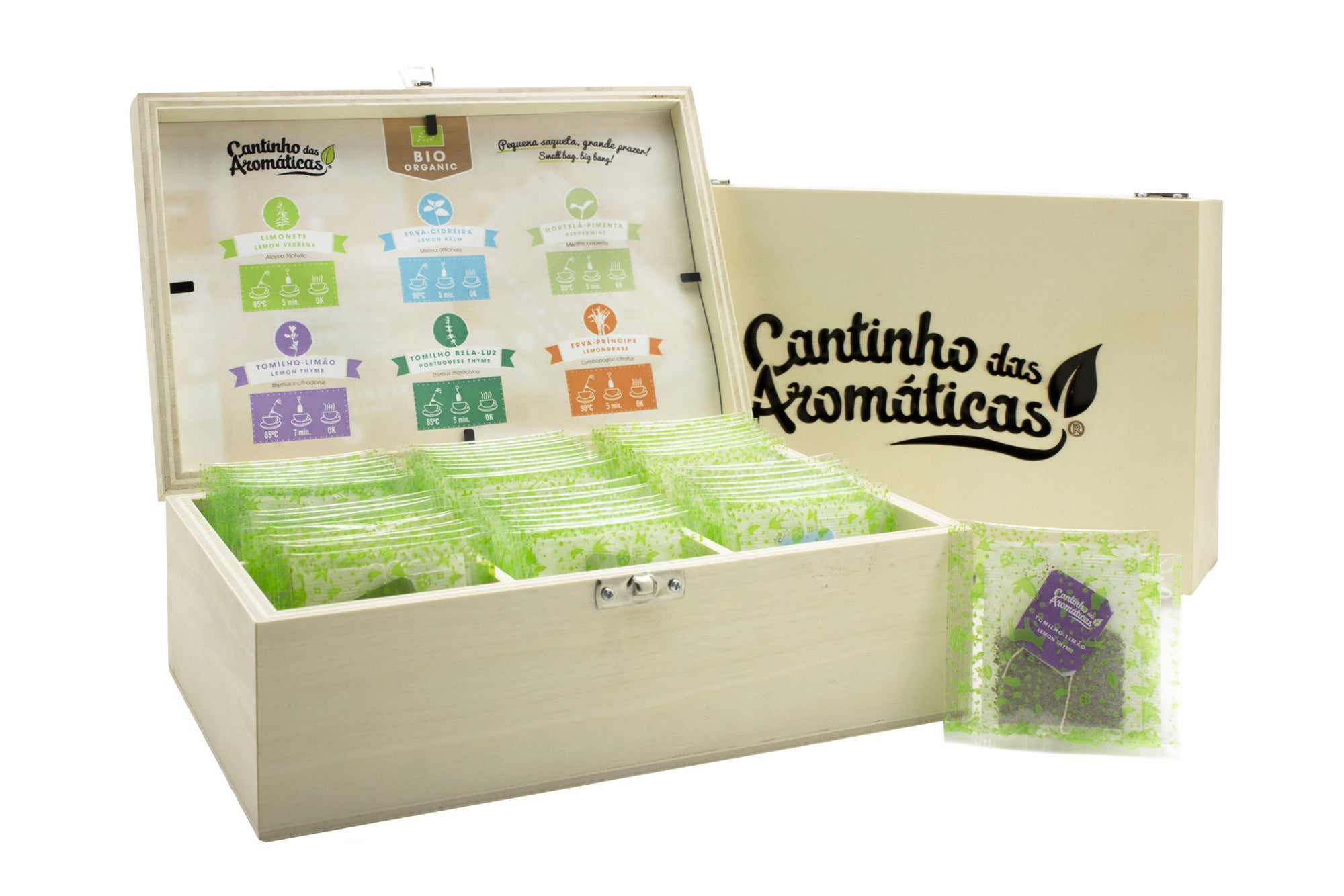 Infusões Biológicas em Saquetas . Cantinho das Aromáticas