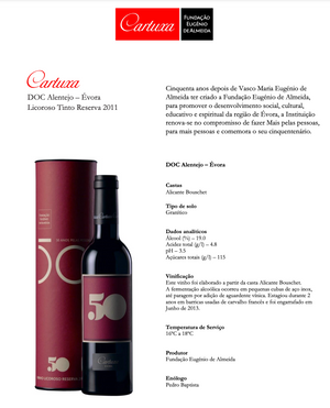 Vinho Licoroso Reserva 2011 Cartuxa